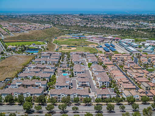 Arial view at Rosina Vista in Chula Vista, CA