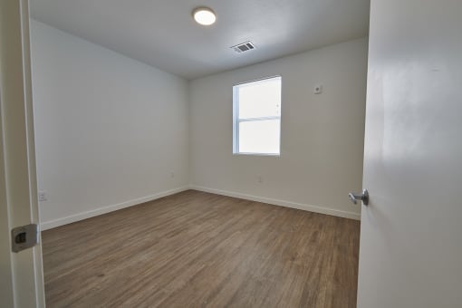 Bedroom with window at Alpine Vista, Colorado Springs, Colorado