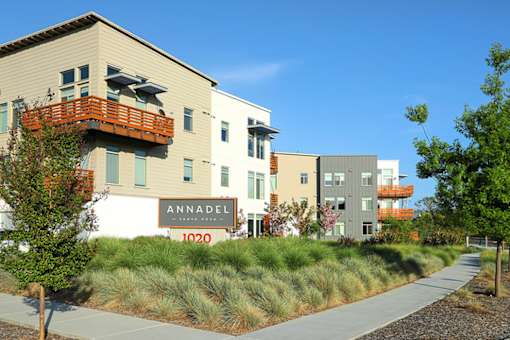 Apartment complex named Annadel with the number 1020 on it.