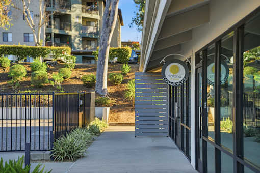 Solana at Grand's leasing office exterior