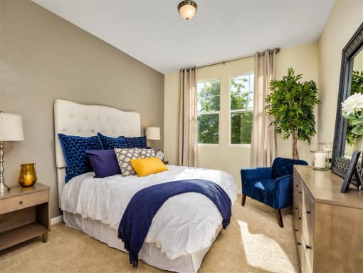 model furnished bedroom