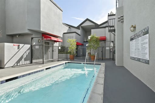 Sparkling Pool at NoVa Townhomes, Canoga Park, CA
