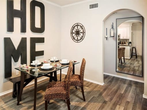 Eagle Glen Dining Space and Kitchen at Eagle Glen Apartments, Murrieta California