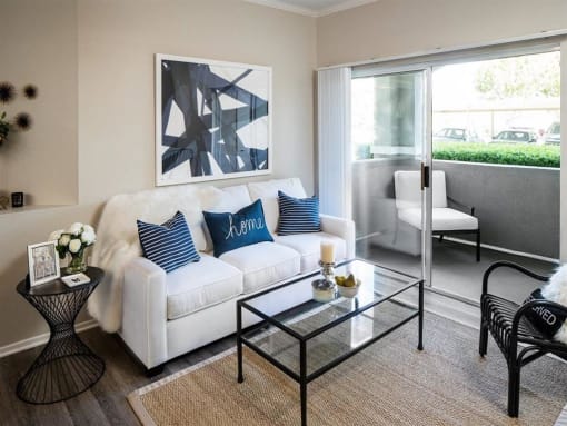 Modern Living Room at Eagle Glen Apartments, California