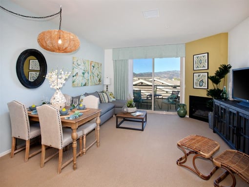 Living room at Oak Springs Ranch, 92595