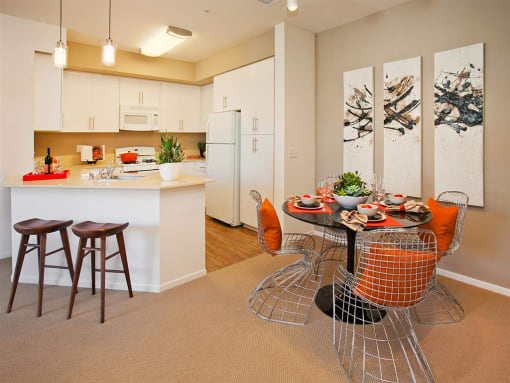 Dining Room and Kitchen at Oak Springs Ranch, 92595