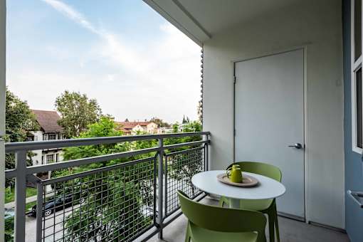 patio in model unit