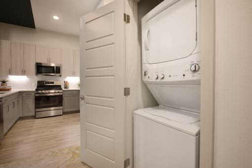 Laundry Room at The Flats at West Alabama, Houston