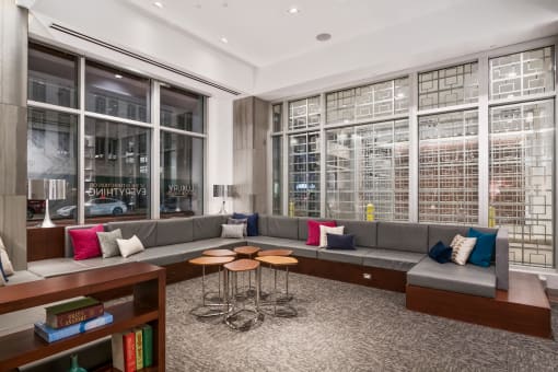 Social Lounge Area at 1600 Glenarm Place, Denver