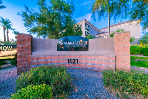 Monument Sign number at Alanza Place, Phoenix