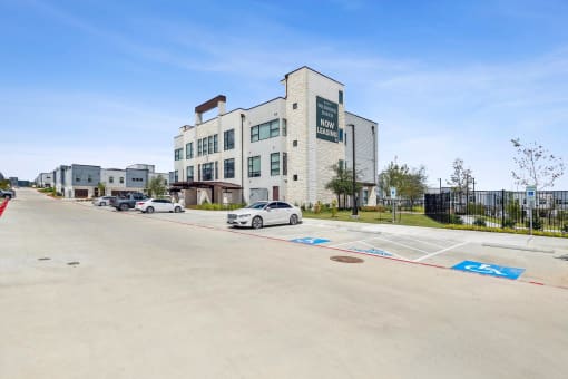 exterior shot of amenity building