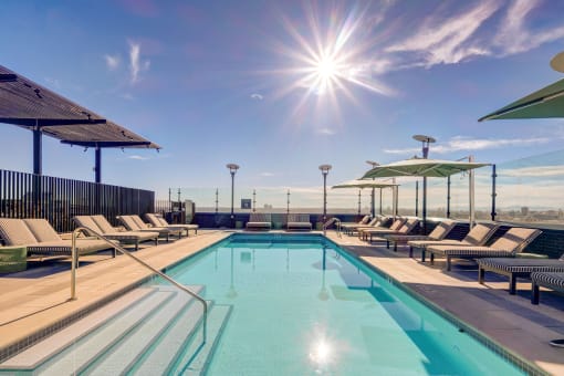 the rooftop pool FOundryline