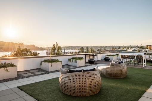 Equinox Rooftop Terrence  at Equinox Apartments, Seattle