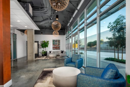 Lobby at Aston at Gateway Apartments, El Monte, California