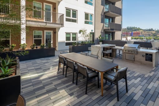 our apartments offer a spacious living room with a fireplace at VORA LUX, California