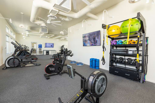 yoga and spin studio at Element 12 Apartments, Henderson NV