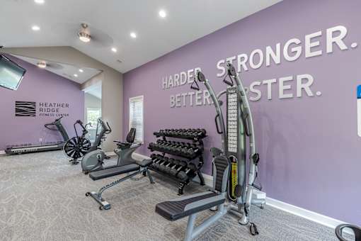 the gym at the flats at big tex apartments