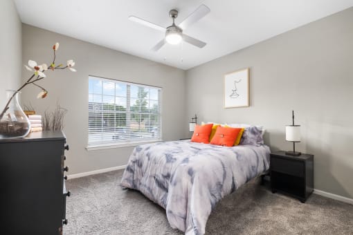 Bedroom with natual lighting