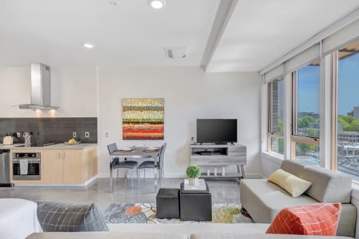 Living Room  at mResidences Portland Pearl District, Portland, 97209