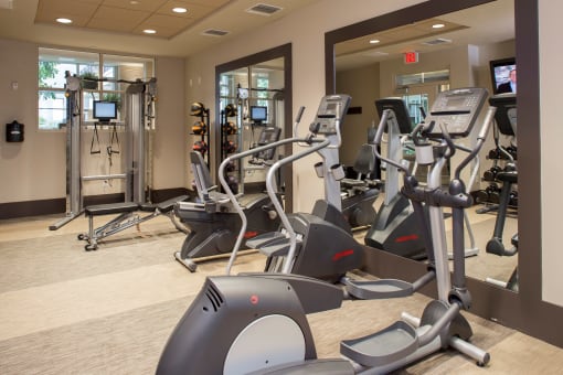 Fitness Center  at mResidences Miracle Mile, Los Angeles, California