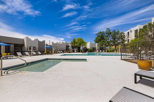 Outdoor Swimming Pool at Odyssey Apartments, Albuquerque, NM, 87114