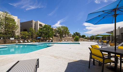 Swimming Pool And Relaxing Area at Odyssey Apartments, New Mexico, 87114