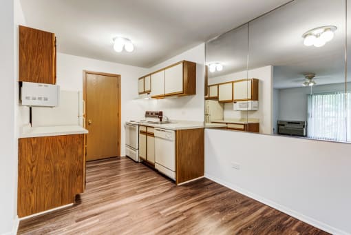 Classic Kitchen & Dining with Vinyl Plank Flooring