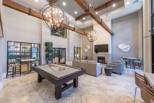 Pool table at Alanza Place, Arizona