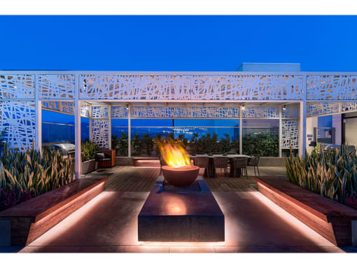 fire pit at Altana, California, 91203