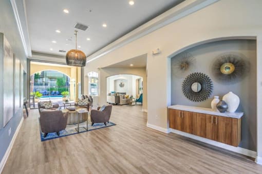 Clubhouse with game room  at Stone Canyon Apartments, Riverside, 92507