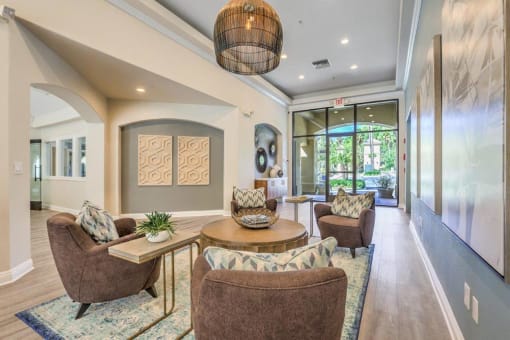 Clubhouse decor  at Stone Canyon Apartments, California,92507