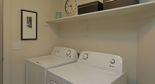 washer and dryer