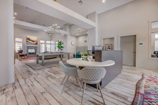 Clubhouse sitting area