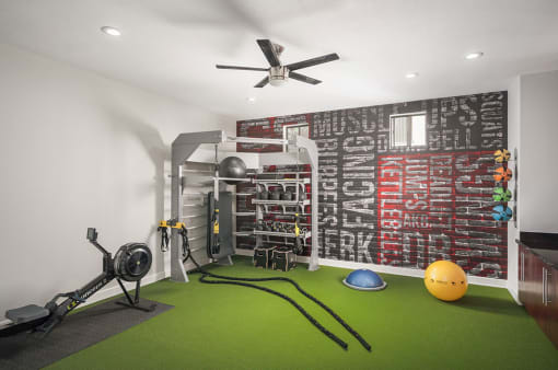 Fitness cross training room