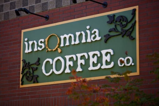 coffee sign at Lionsgate South, Hillsboro, OR