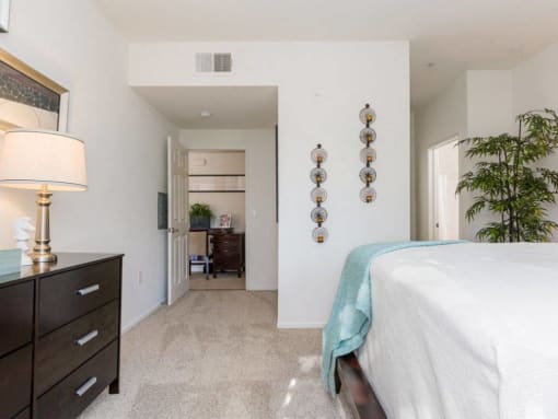 Comfortable Bedroom With Accessible Closet, at Greenfield Village, 5540 Ocean Gate Lane, CA