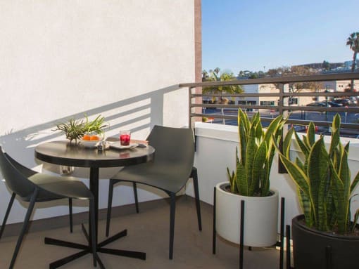 Balcony at AV8 Apartments in San Diego, CA