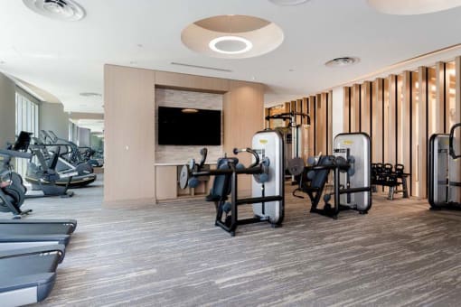 fitness center at Vora Mission Valley, San Diego