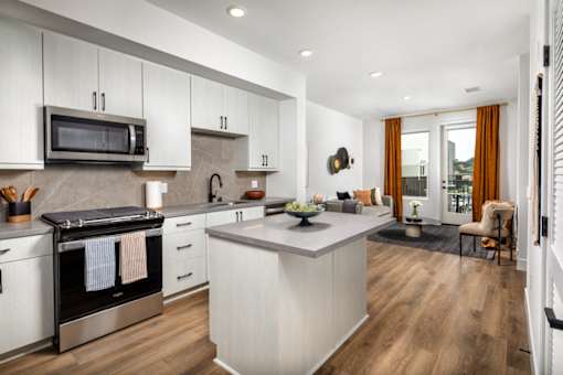 Apartment kitchen.