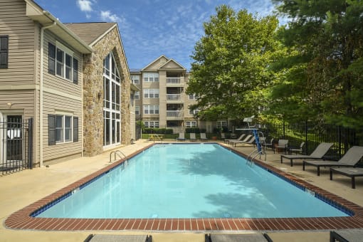 our apartments have a large pool for residents to enjoy