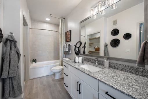 a bathroom with a sink and a toilet