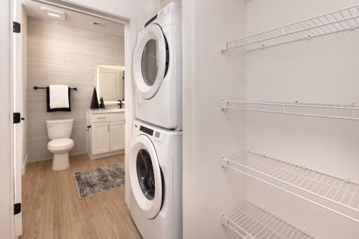 front load washer and dryer at Element 12 Apartments, Henderson NV