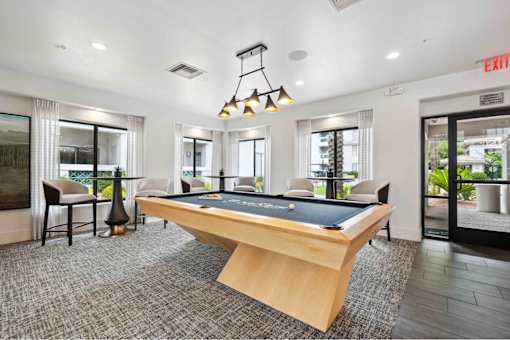 play a game of pool with your friends in our resident clubhouse