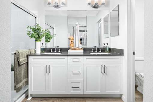 bathroom of model
