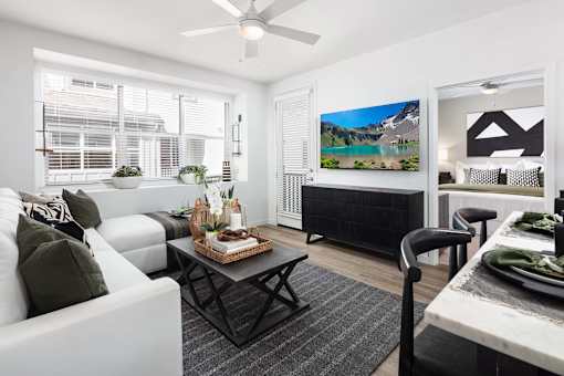 living room of model