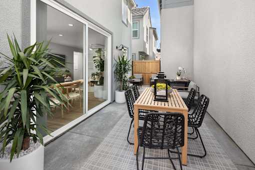 patio of model