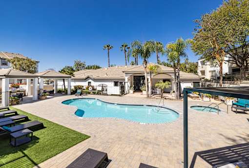 Sparkling Pool at Stone Canyon Apartments, Riverside, CA, 92507