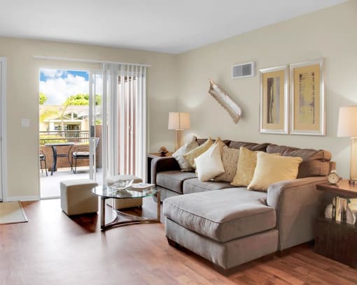 living room at Sunbow Villas, CA, 91911
