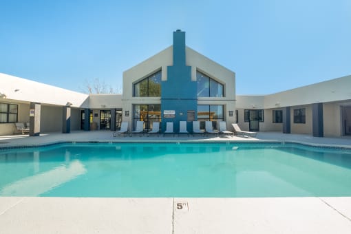 Exterior pool at Stride West, New Mexico