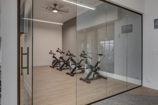 Spin Studio Area at The Heights at Legend Hills, Clearfield, Utah
